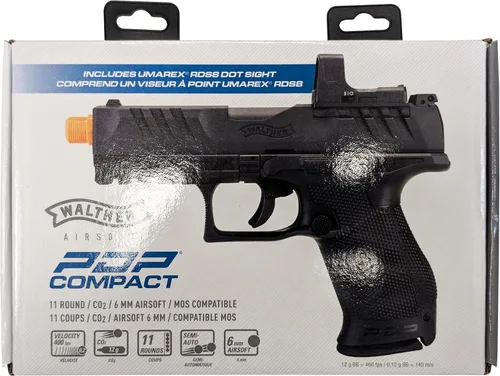 Vista 7 de Walther PDP Compact Optics-Ready - Pistola de aire comprimido con balines de 6mm BB, con mira punto rojo RDS8