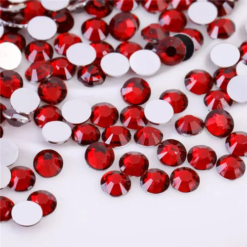 Vista 49 de 3000 unidades de diamantes de imitación termoadhesivos SS6 de 2mm con parte posterior plana, gemas de cristal de vidrio transparente redondas