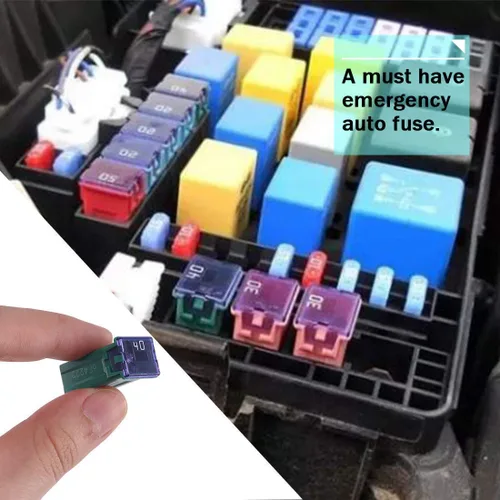 Vista 5 de Kit de fusibles de 10 piezas para automóviles de perfil alto/estándar JCASE, fusibles de 20 amperios para camiones, automóviles y SUV Ford