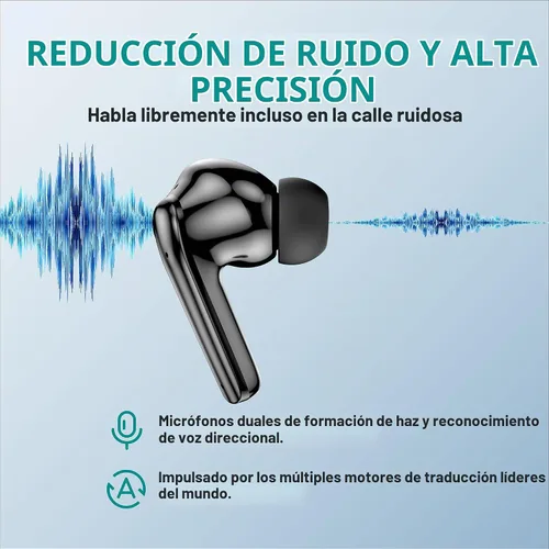 Vista 6 de Funnywhale Traductor de idiomas Auriculares Traducción bidireccional en tiempo real en 134 idiomas, Auriculares de traductor