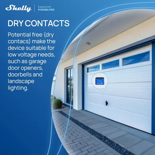 Vista 6 de Shelly 1 Mini Gen3 Relé de interruptor inteligente WiFi 1 canal 8A Automatización del hogar Puerta de enlace Bluetooth Compatible con Alexa