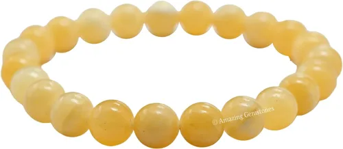 Vista 517 de Amazing Gemstone Crystal Bracelet for Women Men's Gifts - Protection Healing Crystal Bracelet - 8mm Gemstone Beaded Stretchable Bracelet Pulseras