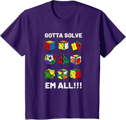 Vista 25 de Camiseta competitiva Puzzle Cube Gotta Solve Em All Speed Cubing