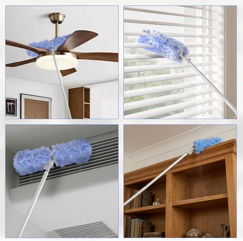 Vista 6 de Duster Mango extendido y plumero largo, compatible con Swiffer, 65.7