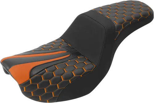 Vista 42 de C.C. RIDER Asiento para Conductor y Pasajero Asiento de Elevación Compatible con Harley Dyna Street Bob FXDB Low Rider FXDL/FXDLS Super Glide Custom