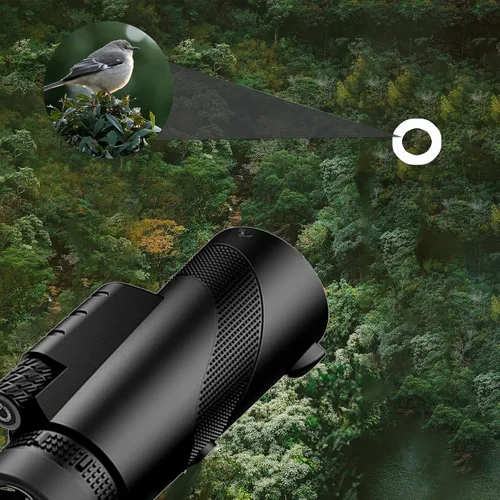 Vista 5 de 12 * 50HD monocular Telescope with Smartphone Adapter, Tripod, high Power monocular, Lightweight monocular Telescope for Bird Watching Trips Green