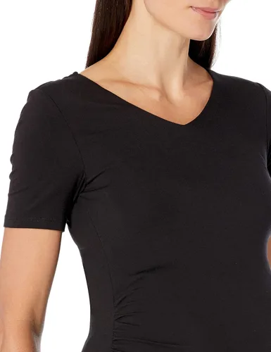 Vista 4 de Tienda Essentials Camiseta de maternidad de manga corta con cuello en V para mujer, paquete de 2