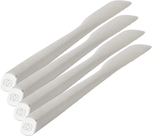 Vista 15 de Calphalon Raspador de tarros de borde, espátula de silicona de 9 pulgadas, raspador de limpieza flexible para tarros, botellas y recipientes