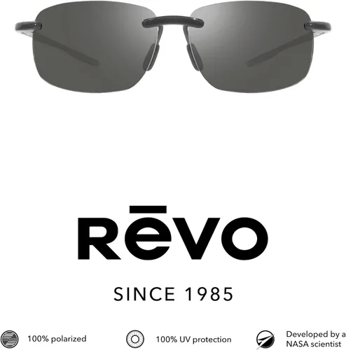 Vista 11 de Revo Gafas de sol Descend Pro: Lente Polarizada con Marco Rectángulo Sin Rimless
