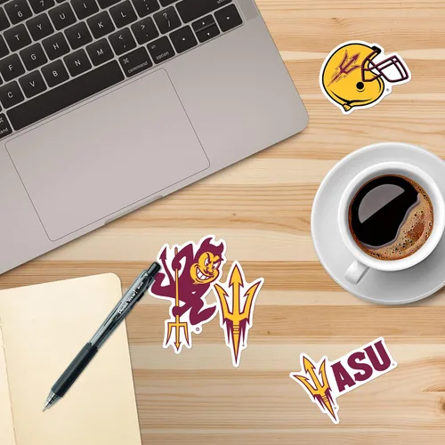 Vista 5 de Arizona State University - Paquete variado mixto de 50 calcomanías de vinilo grandes de lujo - Laptop, botella de agua, álbumes de recortes