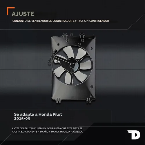 Vista 2 de Dorman 621-365 A/C Conjunto de ventilador de condensador