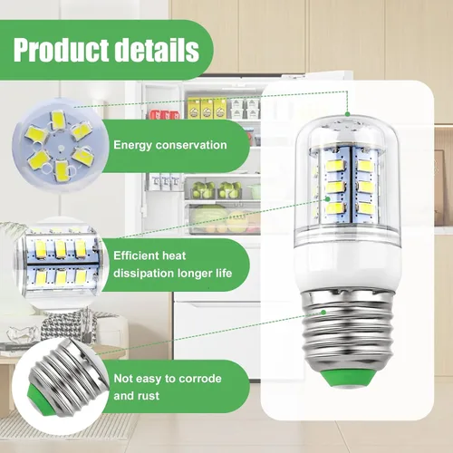 Vista 4 de 5304511738 Bombilla LED Refrigerador para Frigidaire Electrolux Refrigerador PS12364857 AP6278388 Potencia: 3.5w