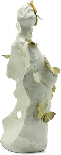 Vista 8 de Lukitas Busto femenino abstracto con escultura de mariposas, estatua de Afrodita, decoración artística de figura corporal, belleza de defectos