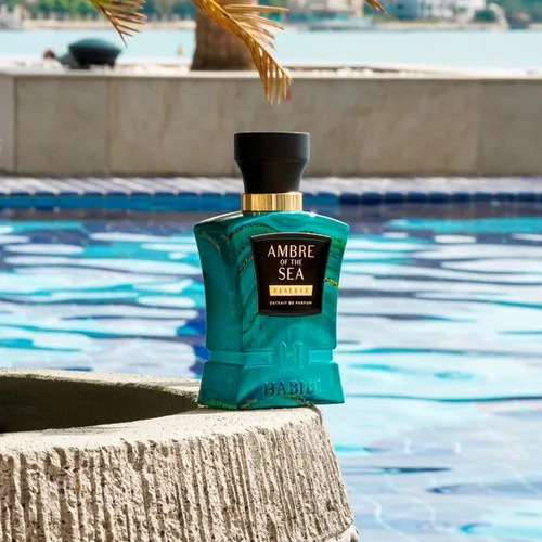 Vista 4 de H HABIBI Ambre Of The Sea Extrait De Parfum - Colonia para hombres y perfume para mujeres, 2.5 oz de larga duración fragancia unisex con bergamota