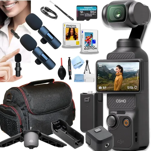 Vista 9 de DJI Osmo Pocket 3 Capture More Combo, 1 cardán CMOS 4K y 120fps