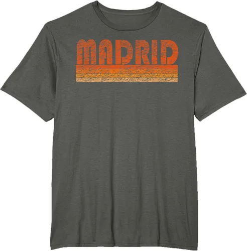 Vista 5 de clásico Retro Madrid playera, hombre 3XL, Asphalt Negro