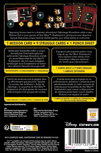 Vista 4 de Star Wars Shatterpoint Sabotage Showdown MISSION PACK – Juego de miniaturas de mesa, juego de estrategia para niños y adultos, a partir de 14 años