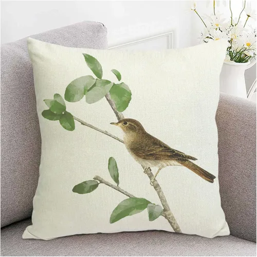 Vista 11 de Juego de fundas de cojín de lino con decoración de animales de estilo granja, funda de cojín para pájaros, cojín para patio, jardín, sofá, sillón