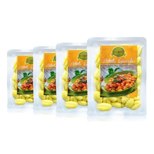 Vista 12 de Sanniti Gnocchi de papa italianos sin gluten, 17.5 oz (500 g) Auténticas albóndigas italianas Hecho en Italia Pasta de papa tierna Comida