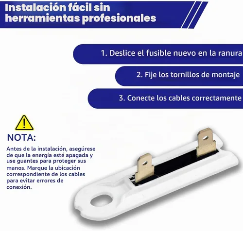 Vista 7 de 3392519 WP3392519 Fusible térmico para secadora para Whirlpool, Maytag, Kenmore