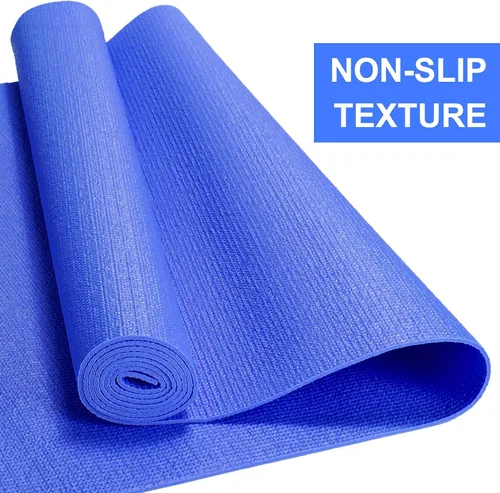 Vista 5 de Alfombrilla de yoga de 0.118 pulgadas de grosor a granel, antideslizante para ejercicio, entrenamiento, fitness, para mujeres y hombres, gimnasio