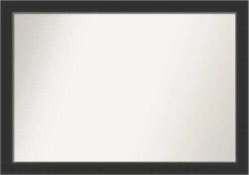 Vista 280 de Amanti Art Espejo personalizado, espejo de baño negro Astor, espejo de pared o espejo de tocador de baño sobre el fregadero (25 x 25 pulgadas)