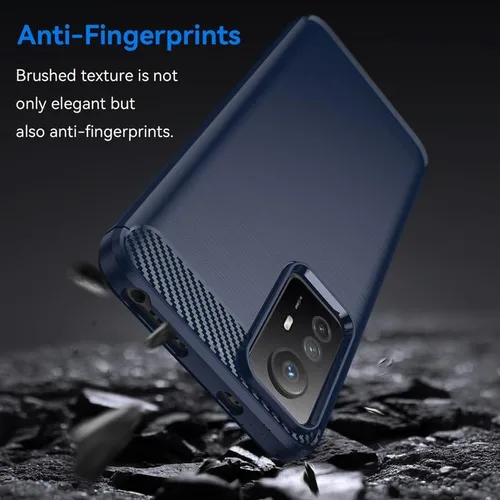 Vista 10 de Funda para Xiaomi Redmi Note 12S con 2 protectores de pantalla HD, antideslizante mejorada, absorción de impactos, fibra de carbono TPU flexible