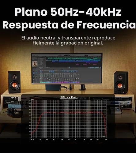 Vista 9 de Edifier MR4.5 Monitor de estudio biamplificado, altavoces de estantería RMS Negro