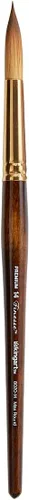 Vista 6 de KINGART Premium Finesse 8020-0 Ultra Round Series - Cepillo para artista, pelo sintético Kolinsky Sable, mango corto, acuarela y pinturas al óleo