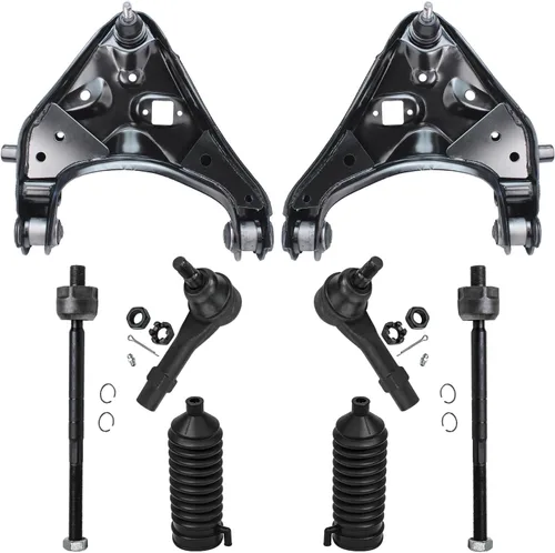 Vista 318 de Detroit Axle - Kit de brazos de control de extremo de 8 piezas para Toyota 2001-2003 Highlander 2002-2003 Camry Lexus ES300, 2 conjuntos de brazos
