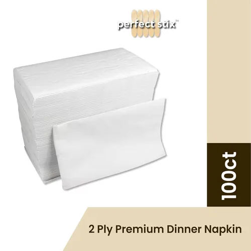 Vista 6 de Servilleta de cena premium de 2 capas 1/8 de pliegue (paquete de 100 unidades) 15 x 17 pulgadas