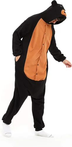 Vista 2 de III HHONS Onesies - Pijama de animales para mujereshombres, disfraz de adulto, Halloween, cosplay, ropa de dormir de Navidad para adolescentes