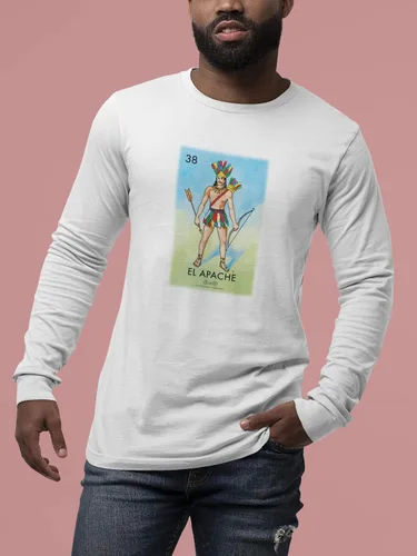 Vista 6 de El Apache Loteria Card - Camiseta mexicana para hombre