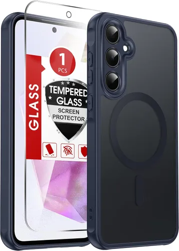 Vista 177 de LeYi Funda para teléfono Samsung-S23: protector de pantalla e imán MagSafe Púrpura
