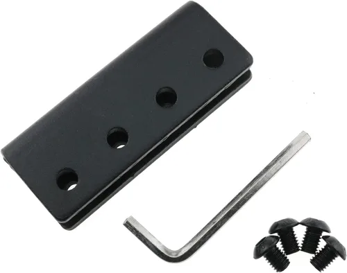 Vista 3 de HJGarden Bi Parting - Conector de hardware para puerta corrediza de granero para pista plana de 1 9/16 pulgadas, adaptador de riel de hardware