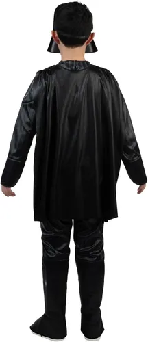 Vista 7 de Star Wars Darth Vader Official Youth Costume - Premium Quality Padded Jumpsuit with Plastic Mask and Detachable Cape