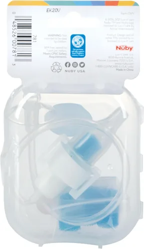 Vista 2 de Nuby, Aspirador nasal infantil Breathe-EEZ con estuche de viaje, 5 pulgadas