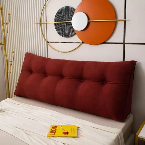Vista 13 de Almohada de cabecera de cuña para reposo en cama, almohada de lectura, almohadas triangulares, almohadas de cuña para cabecero triangular, relleno