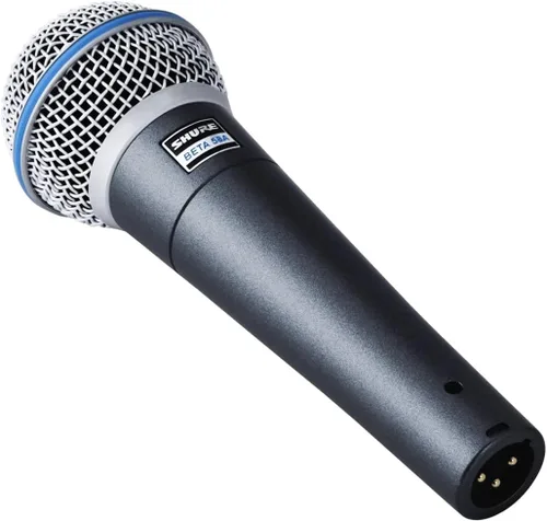 Vista 5 de Shure Micrófono vocal BETA 58A - Micrófono dinámico supercardioide de un solo elemento para escenario y estudio, incluye adaptador de soporte