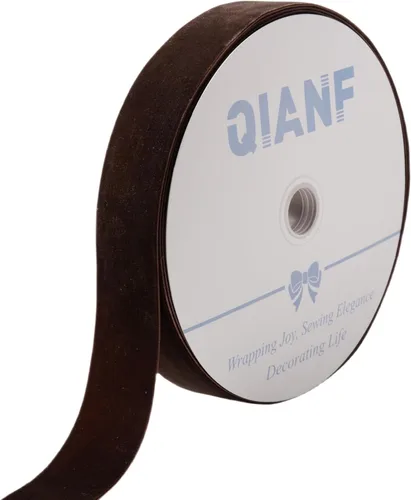 Vista 75 de QIANF Cinta de terciopelo, carrete de 1 1/2 pulgadas por 25 yardas (rojo)
