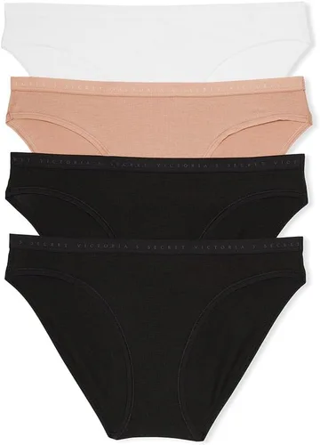 Vista 12 de Victoria's Secret - Ropa interior estilo bikini de algodón para mujer, bragas de cobertura moderada, paquete múltiple (XS-XXL)