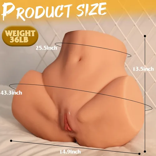 Vista 7 de Muñeca sexual de culo grande de 36 libras para masturbador masculino, muñeca sexual realista de tamaño real, masturbador de culo grande con coño