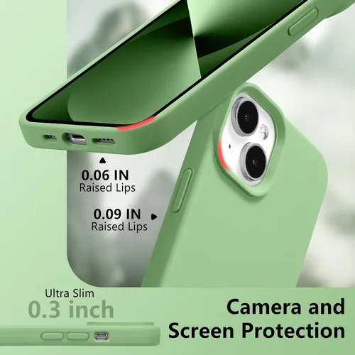 Vista 96 de Funda magnética de silicona para iPhone 13 Pro, color blanco antiguo [Compatible con Magsafe] [Forro de microfibra suave antiarañazos], funda