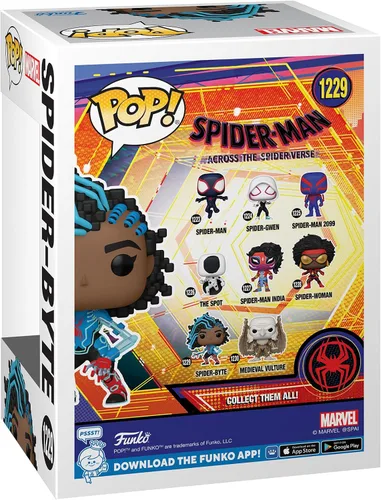 Vista 3 de Funko POP! Vinyl: Spider-Man: Across The Spider-Verse - Spider-Byte - Spider-Man - Figura de vinilo coleccionable - Idea de regalo - Producto
