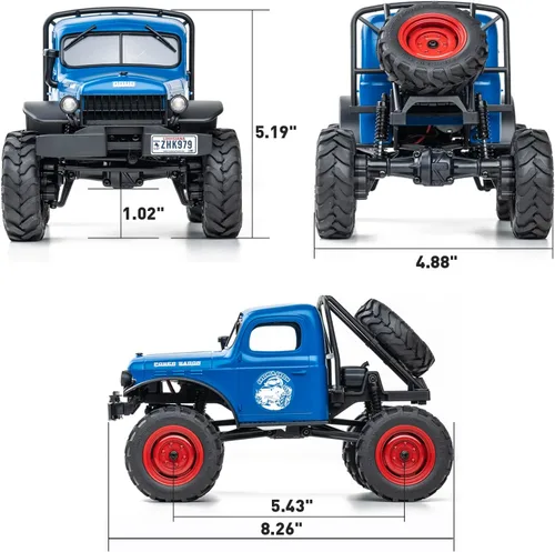 Vista 2 de BEEZRC FMS RC Crwaler Escala 1/24 FCX24 Power Wagon RTR 4WD 2.4GHz 3CH Todoterreno Modelo de Coche RC Vehículo Hobby Grade Coche de Control Remoto
