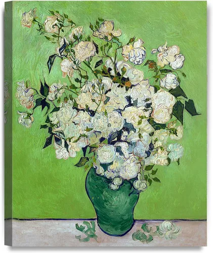 Vista 36 de Serie de pinturas de Vincent Van Gogh (favoritos). Reproducción de arte clásico de Van Gogh, impreso en lienzo, Algodón, Almond Blossom, 16x20