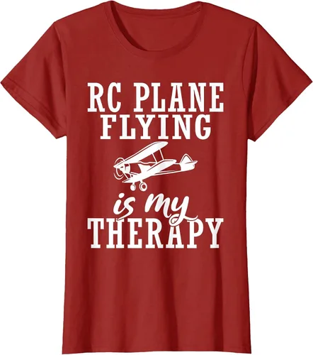 Vista 41 de RC Plane Flying is My Therapy RC Plane T-Shirt Asphalt Grey
