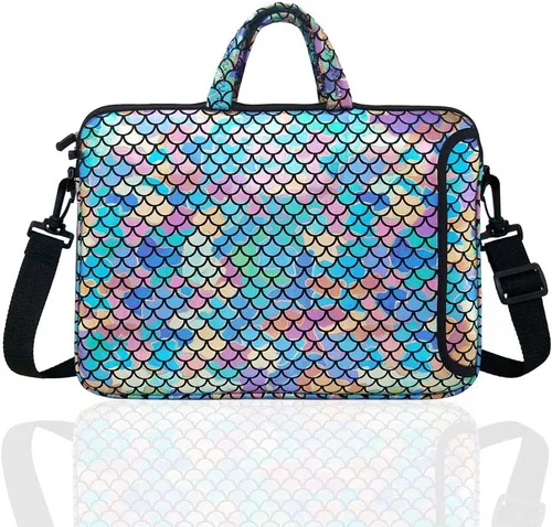 Vista 9 de Bolsa de hombro para portátil de 11.6 pulgadas, funda de mensajero para portátil de 11" 11.6" 12" 12.5 pulgadas Macbook/Portátil/Chromebook YOUDA