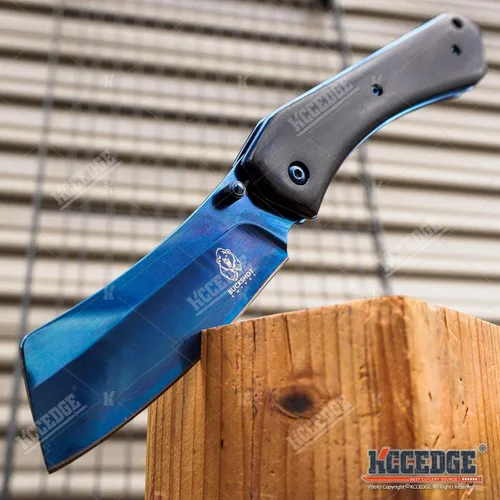 Vista 3 de KCCEDGE BEST CUTLERY SOURCE EDC - Cuchillo de bolsillo para camping, accesorios de navaja de afeitar de borde afilado, cuchillo plegable