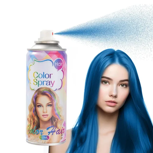 Vista 10 de Spray de color temporal para el cabello, tinte para el cabello rojo, tinte de cabello para mujeres, tinte temporal para el cabello, lavable, fácil